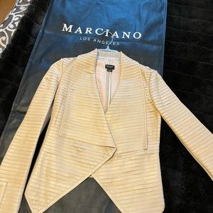 Marciano Shayna Drape Leather Jacket